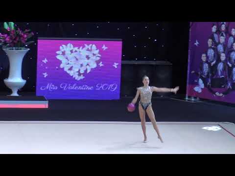 Miss Valentine 2019 Murashko Polina RG FIG Junior Ball Final EST