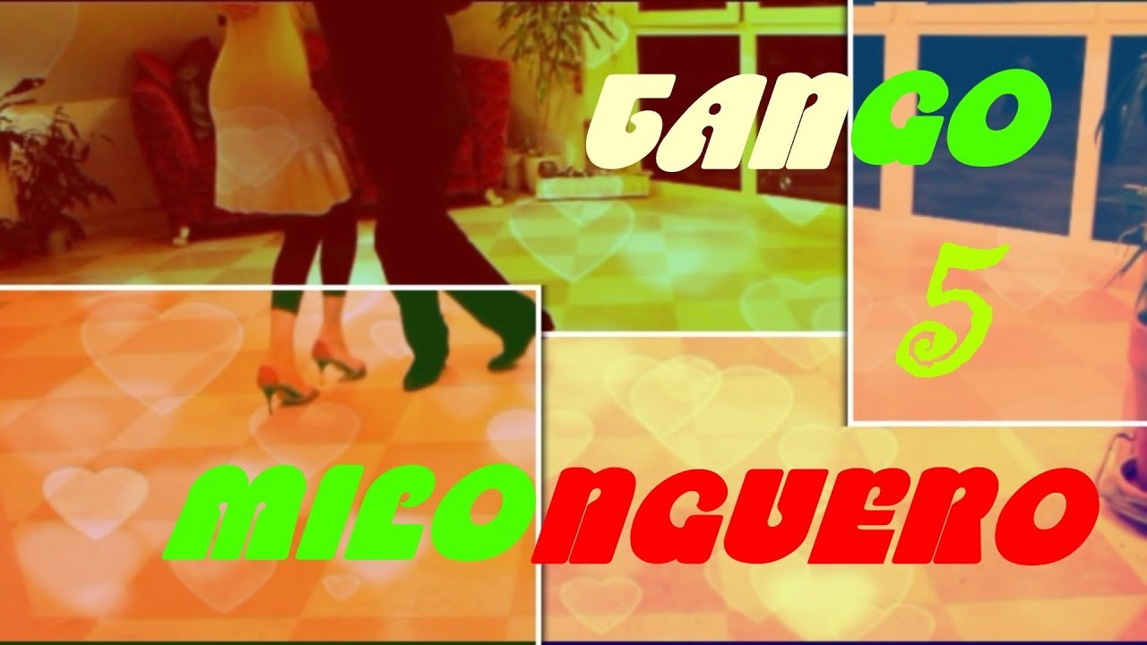 Tango.The pure Milonguero style. Chapter 5. Changing foot after 5.