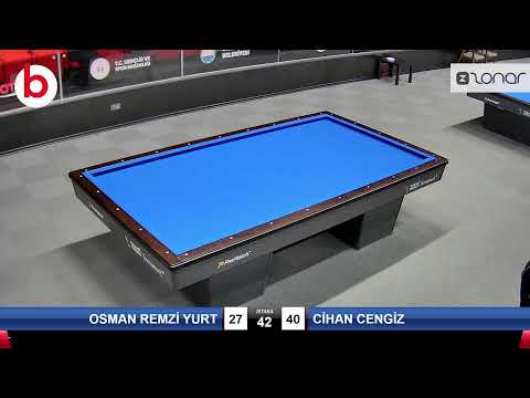 OSMAN REMZİ YURT & CİHAN CENGİZ Bilardo Maçı - 2022 ERKEKLER 1.ETAP-13.TUR