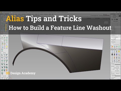 Alias Tips and Tricks 8 - How to Build a Feature Line Washout