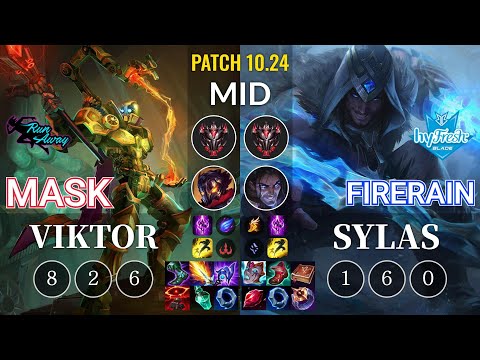 RNW Mask Viktor vs hyF FireRain Sylas Mid - KR Patch 10.24