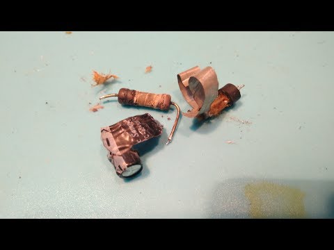 Конденсатор разорван в клочья Ремонт Усилитель Microlab PRO3