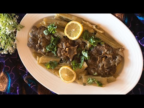 Lamb 🇩🇿with cardoon(winter dish)Algerian recipe 🇩🇿لحم بالخرشف