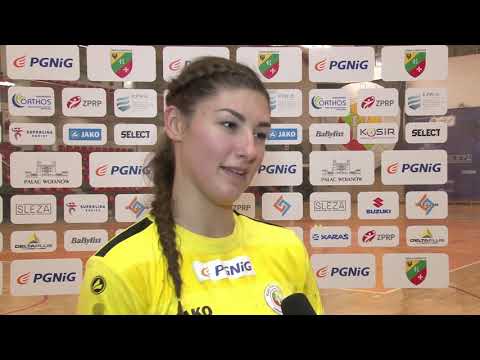 Wywiad pomeczowy z MVP spotkania, rozgrywającą - Kingą Jakubowską