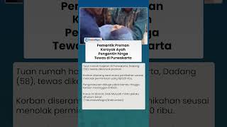 TEGA! PEMANTIK Preman Keroyok Ayah Pengantin hingga Tewas di Purwakarta, Gegara Uang Segini