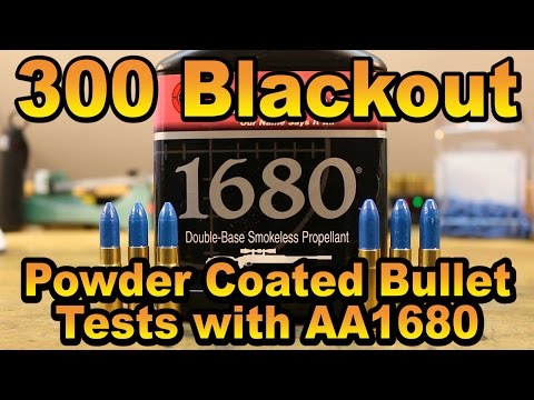 300 BLK - Powder Coated Bullets with AA1680