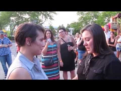 Angela and Aja's Proposal Flash Mob at Milwaukee Pride Fest