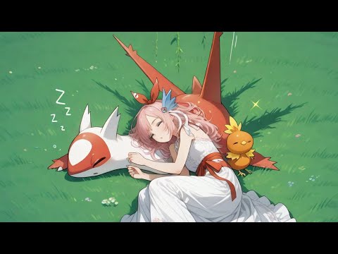 Pokemon BGM Animated Littleroot Town BGM Loop 10 Hours Pokemon Music for Relaxing/Studying/Sleeping