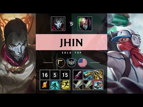 Jhin Top vs Singed - NA Challenger Patch 25.06