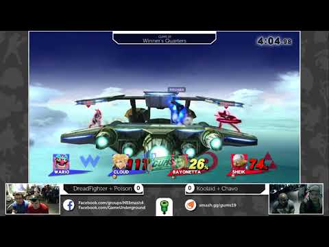 GUMS 19 Doubles (Winner's Quarters) - DreadFighter + Poison vs Koolaid + Chavo