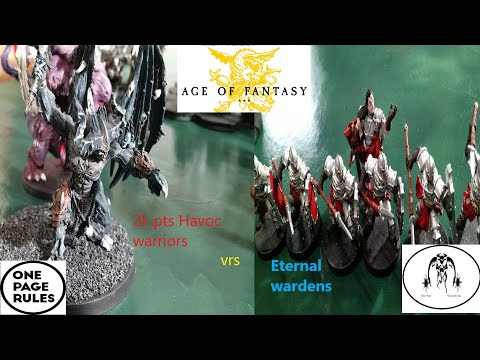 OnePageRules  AoF 2000 Wardens v Havoc Warriors
