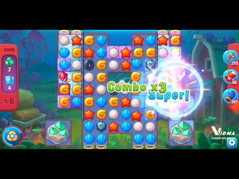 Fishdom. 9099 hard level no boosters and diamonds. 16 moves