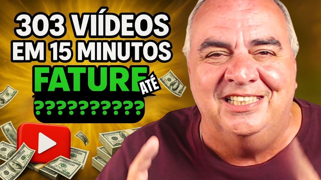 CRIE 303 VÍDEOS em 15 MINUTOS!  NOVA IA CANVA GRÁTIS vai SACUDIR o YouTube!