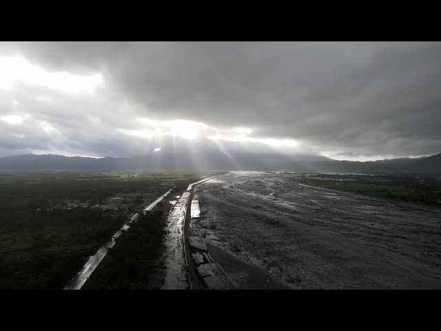 Flooding from Hualien barrier lake overflow easing