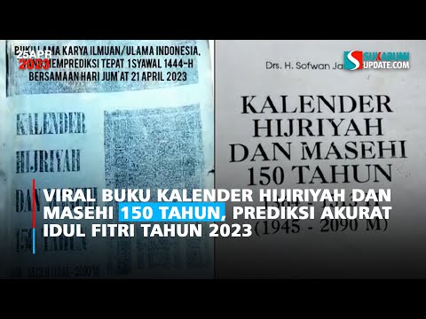 Viral Buku Kalender Hijiriyah dan Masehi 150 Tahun, Prediksi Akurat Idul Fitri Tahun 2023