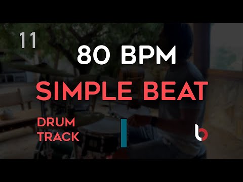 80 BPM Drum Beat - Simple Straight