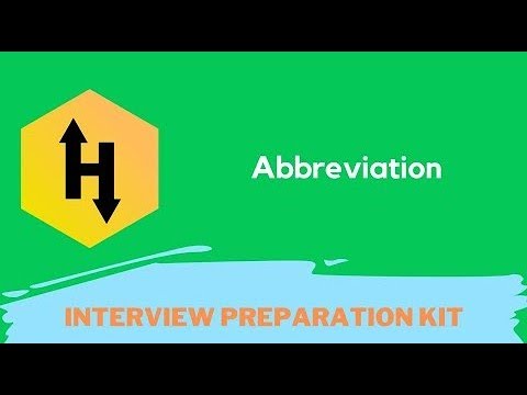 Hackerrank Abbreviation Problem Solution In Python Programming Interview Preparation Kit