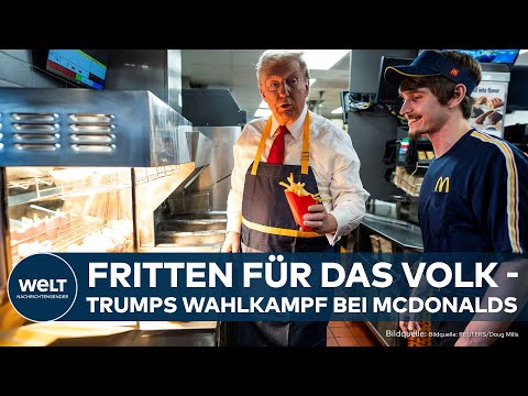 US-WAHL 2024: "Intelligenter Schachzug" - Trump macht Wahlkampf bei McDonalds | WELT Thema