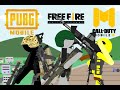 PUBG Mobile Vs Free Fire Vs Call Of Duty Mobile Pivot Stickman Animation