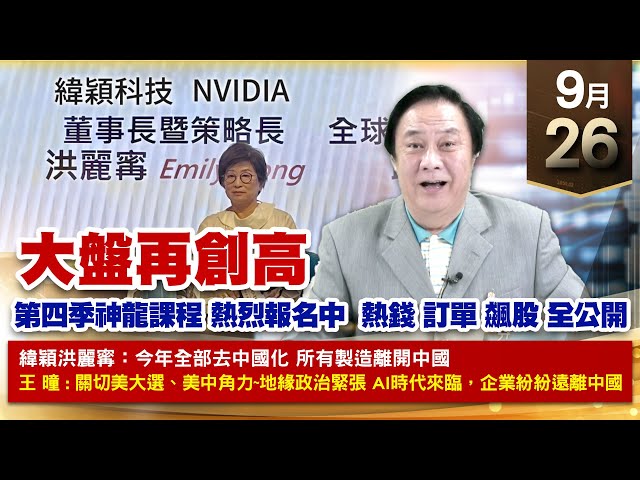 【財經至尊】王曈 0926《【大盤再創高】》力旺⊕⊕聯發科、達發創高，台積電、南俊創新高｜【光學王+元宇宙王+安控王+IC設計王】加入line@ king5588