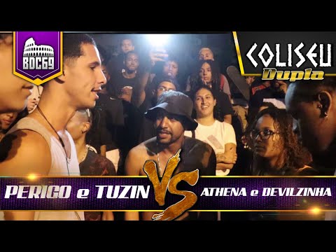 PERIGO E TUZIN X DEVILZINHA E ATHENA - SEMI FINAL - BATALHA DO COLISEU - EDIÇÃO 69
