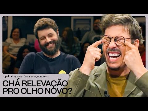 Diogo Defante e o 'CONSERTO' do 'OLHO CAÍDO'! 🤣 | Que História É Essa, Porchat? | GNT