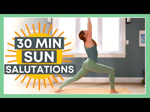 30 min Sun Salutations Yoga - Strength, Balance & Flexibility