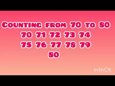 Counting from 70 to 80