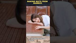 Making Bamboo Mahjong Mats For Summer