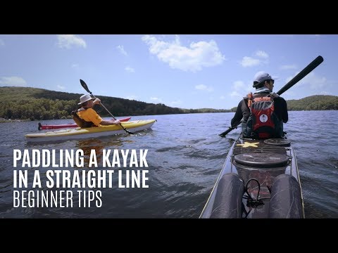 Paddling a kayak in a straight line - Beginner Kayaking Tips - Kayak Hipster