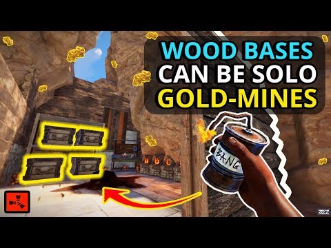 Loaded WOOD Bases Can Be A GOLDMINE For RUST SOLO PLAYERS! - RUST SOLO