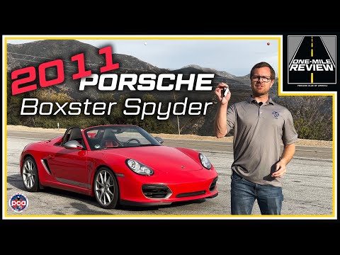 2011 Porsche Boxster Spyder: The best-handling 987? | One-Mile Review