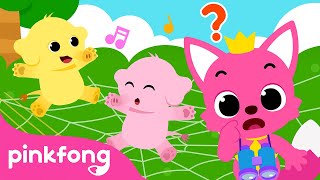 Elephants Jumping on the Web | Outdoor Songs | Spanish Nursery Rhymes in English | Pinkfong