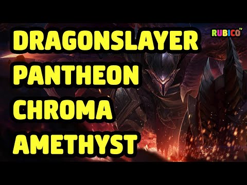DRAGONSLAYER PANTHEON CHROMA AMETHYST SKIN SPOTLIGHT - LEAGUE OF LEGENDS