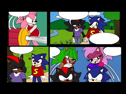 Chaotic Walk [Re-Upload]💙Sonadow❤️ Sonic x Shadow Comic Dub ♡ Sonic AU #2