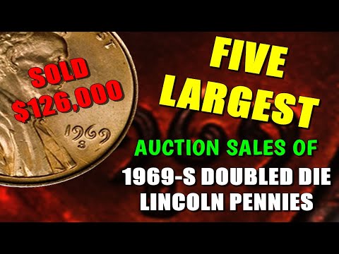 FIVE 1969-S Doubled Die Lincoln Pennies That Sold For Nearly $500,000 Total!