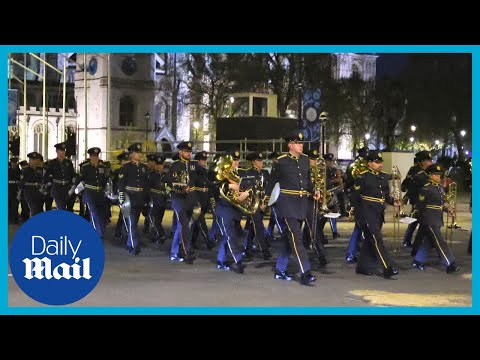 King Charles III's Coronation: Troops march across London for rehearsal