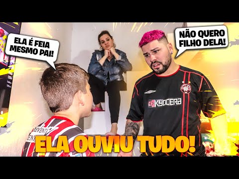 EU NÃO QUERO FILHO DELA! (VEJA A REAÇÃO DELA)