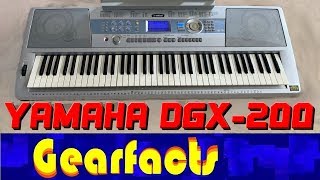 Video thumbnail for Yamaha DGX-200 Portable grand piano by Gearfacts