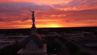 5-30-15 Cameron TX Sunset and Courthouse