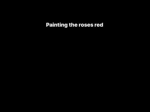 Painting the roses red (alice in wonderland) - Karaoke