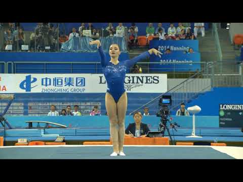 Aliya Mustafina (RUS) 2014 Worlds EF FX