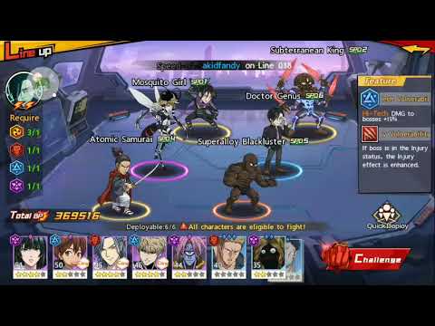 One Punch Man : Club Challenge Boss - Groribas 5 Million Damage