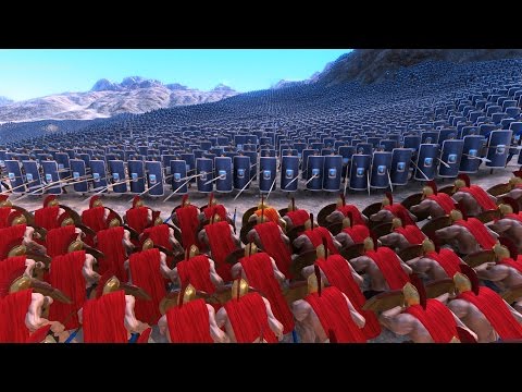10.000 SPARTANS vs 50.000 SPEARMEN - Ultimate Epic Battle Simulator