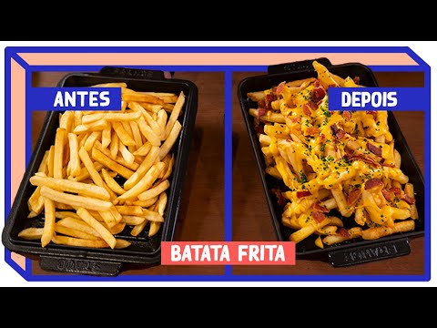 BATATA FRITA COM CHEDDAR E BACON | Antes e Depois | Mohamad Hindi