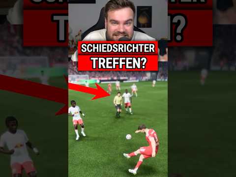 Was passiert, wenn man den SCHIEDSRICHTER mit dem Ball ABSCHIESST?! 😳⚽