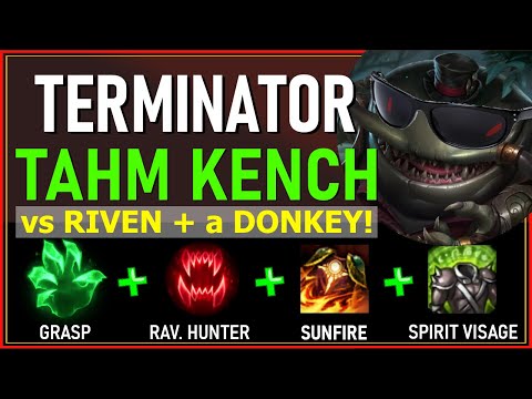 TERMINATOR TAHM KENCH TOP vs RIVEN (and Lillia) - BRAINDEAD! - S10 League of Legends