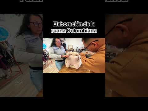 Elaboración de la ruana Colombiana en Oicata Boyaca #boyacá #viral #viralshorts #viralvideo