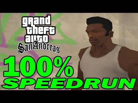 GTA San Andreas 100% Full Game Speedrun