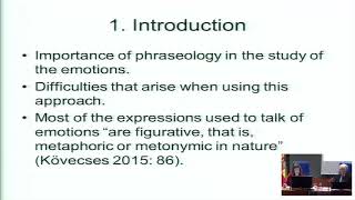Module 2: Extra material Emotions in Spanish Phraseology. A Crosslinguistic(...)